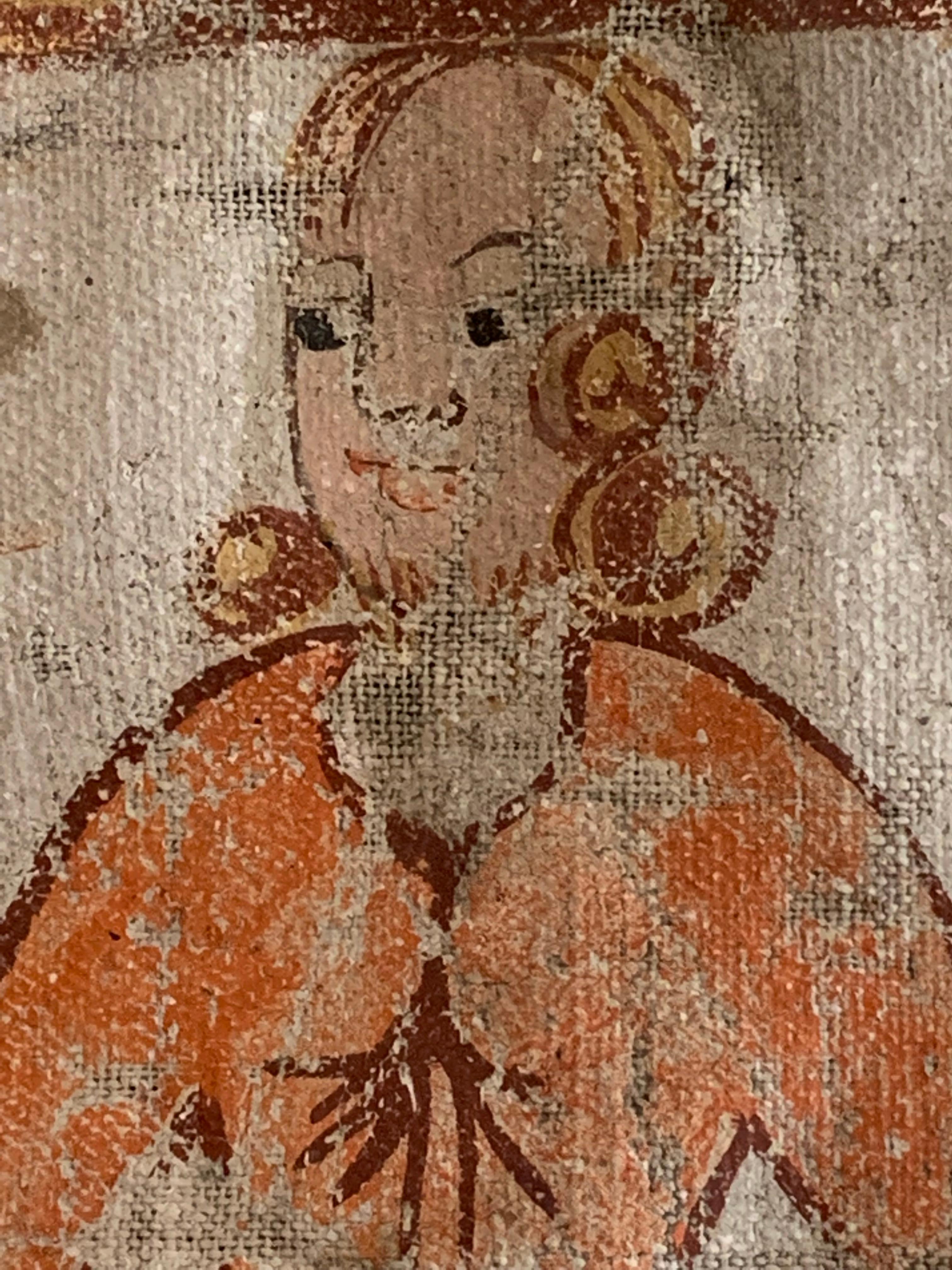 Fine del XVIII secolo Appendiabiti da parete decorativo a due facce in stile folcloristico svedese in vendita 1