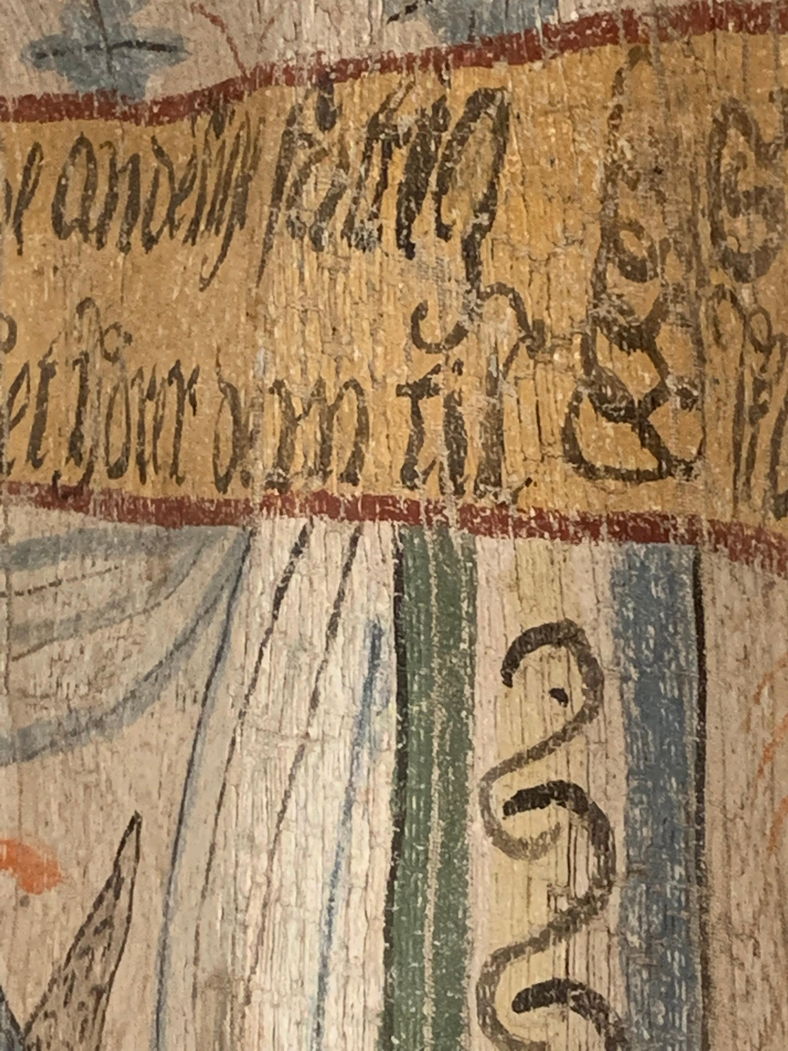 Fine del XVIII secolo Appendiabiti da parete decorativo a due facce in stile folcloristico svedese in vendita 2