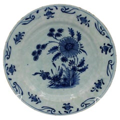 Late 18th Century Delft Blue & White Plate