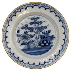 Late 18th Century Delft Chop Plate