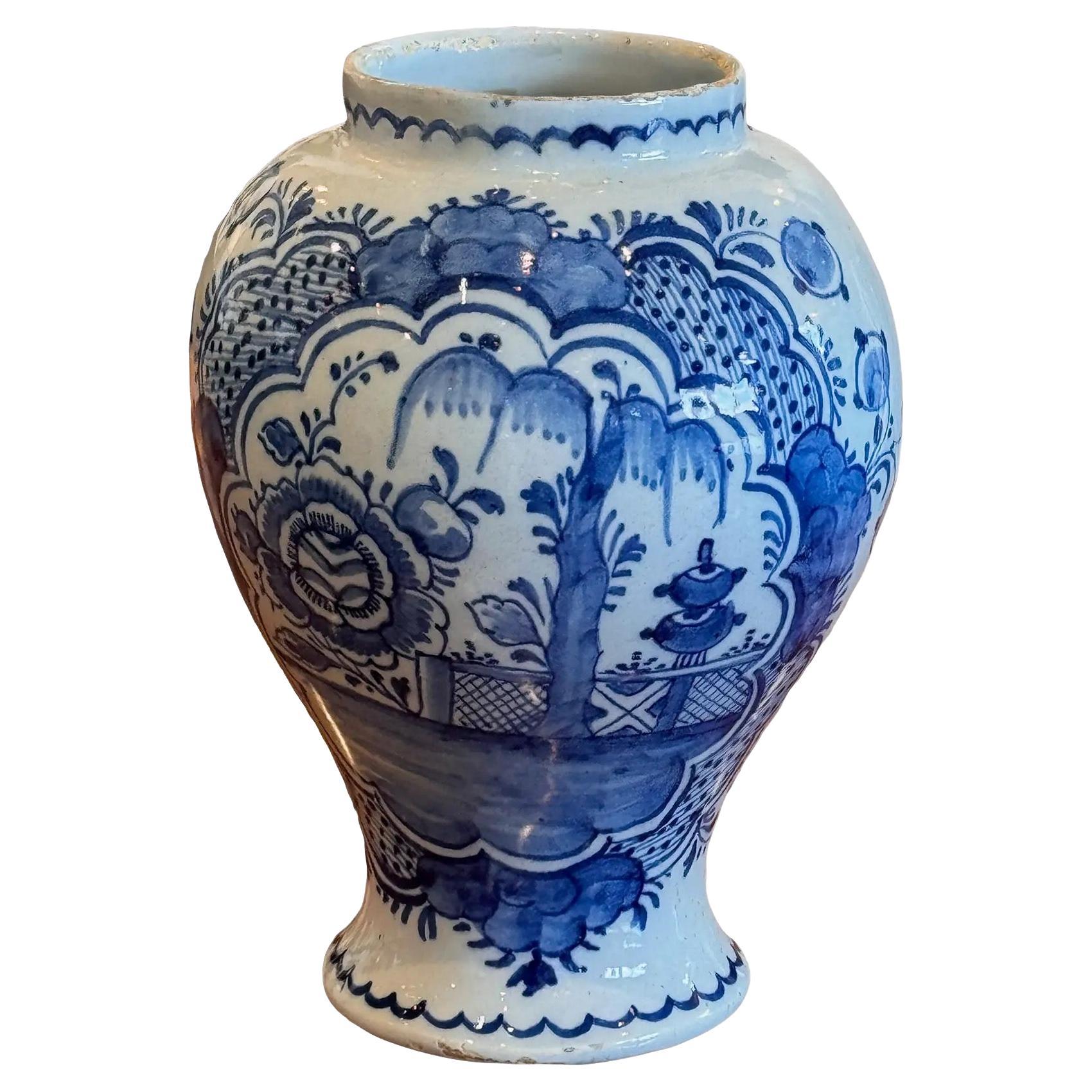 Late 18th Century Delft Jar
