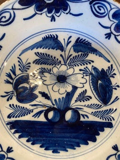 Delfter Teller aus dem späten 18.