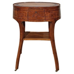 TABLE À CAFÉ DIRECTOIRE DE LA FIN DU XVIIIe SIÈCLE AVEC MARQUETTES
