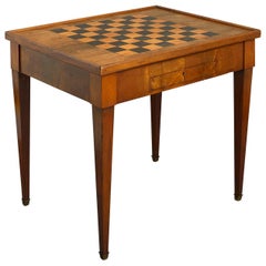 Late 18th Century Directoire Mahogany Games Table
