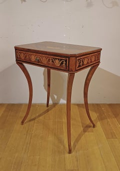 LATE 18TH-CENTURY DIRECTORY-STYLE COFFEE TABLE WITH INLAYS