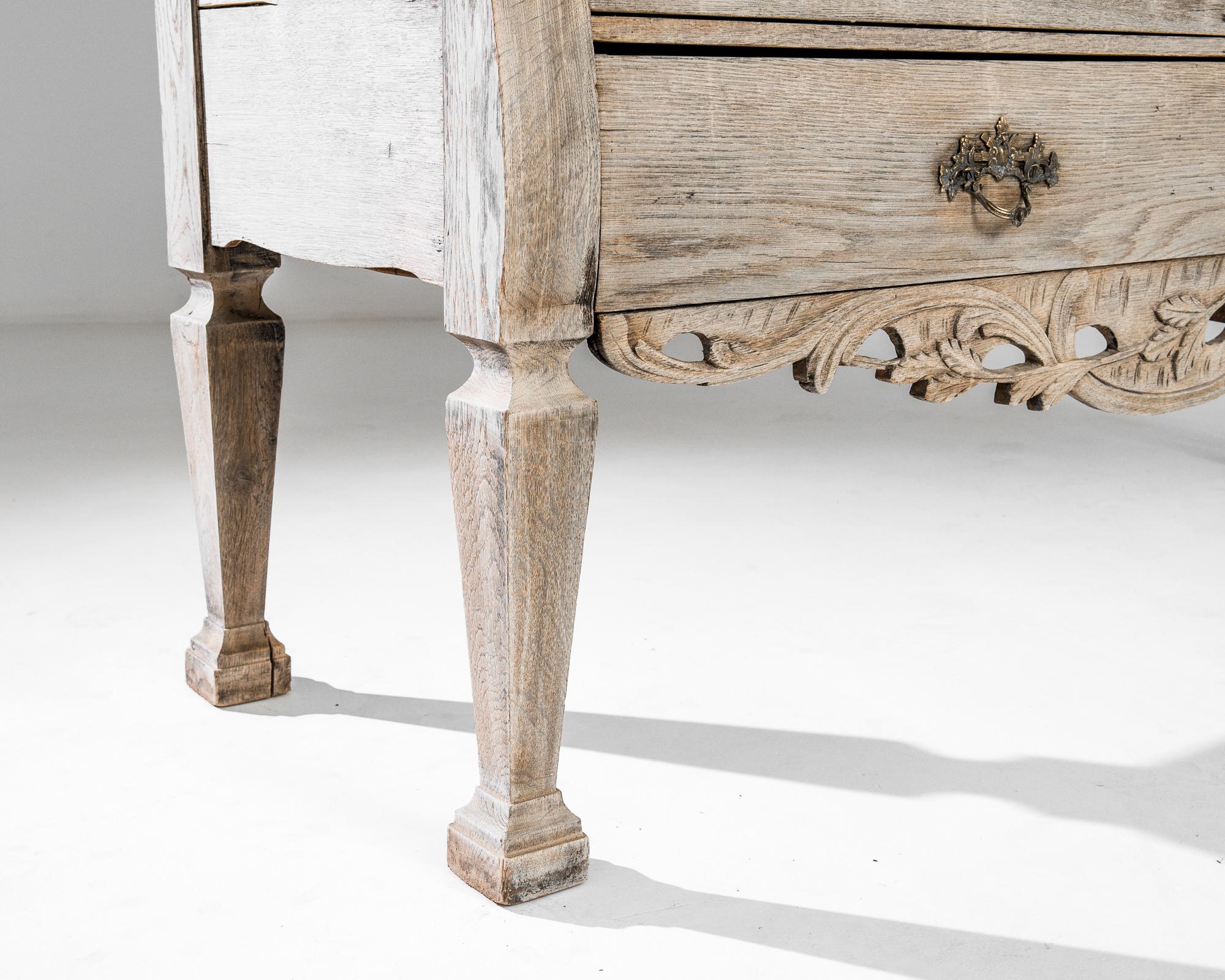 Late 18th Century Dutch Bleached Oak Cabinet  2