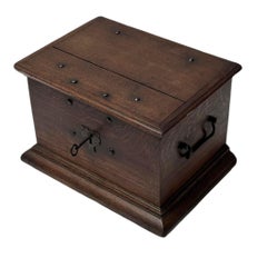 Ende des 18. Jahrhunderts Niederländisch Kolonial Eiche Dekorative Box