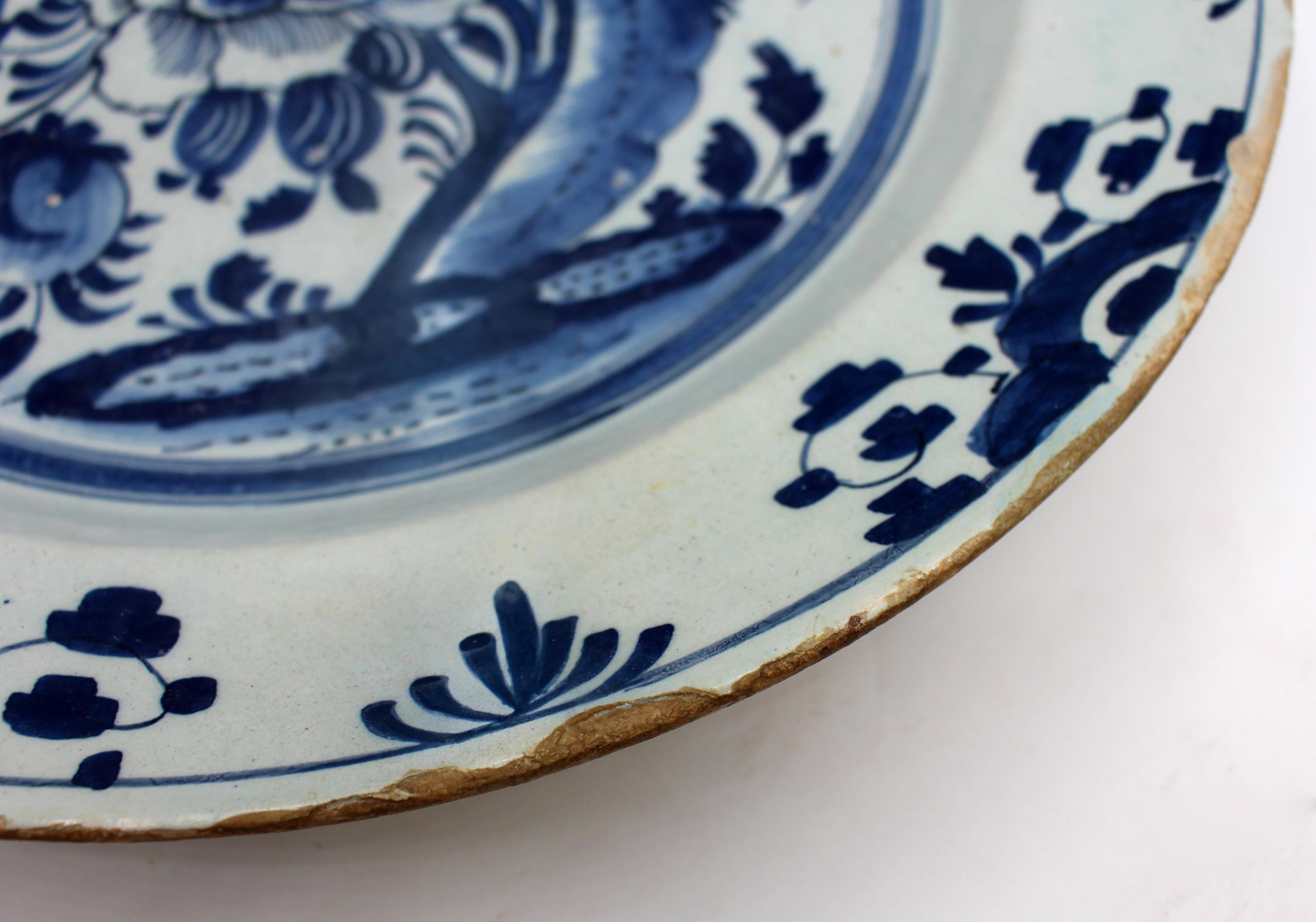 Late 18th Century Dutch Delft Charger For Sale 1