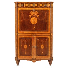 Late 18th Century Dutch Louis XVI Secretary With Impressive Marquetry