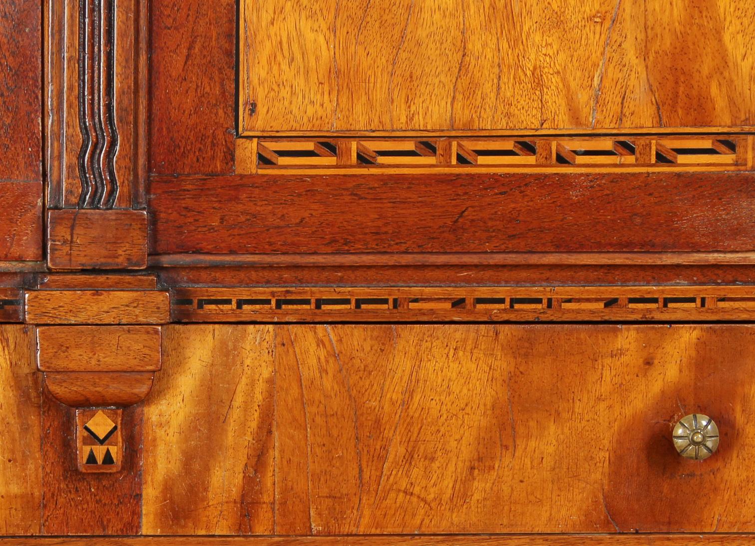 Late 18th Century Dutch Louis XVI Top Mounted Chest with Marquetry, circa 1780 For Sale 8