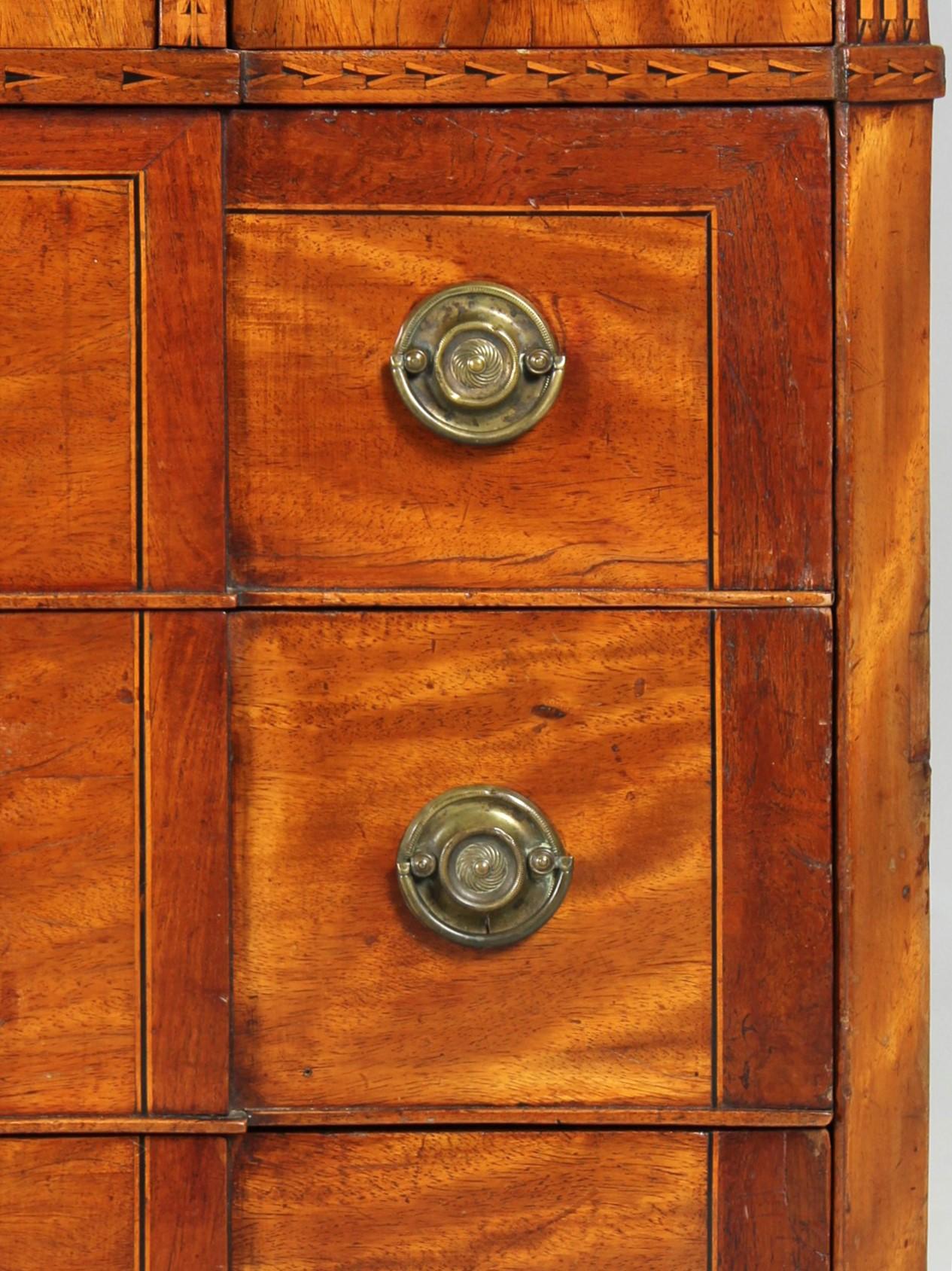 Late 18th Century Dutch Louis XVI Top Mounted Chest with Marquetry, circa 1780 For Sale 9