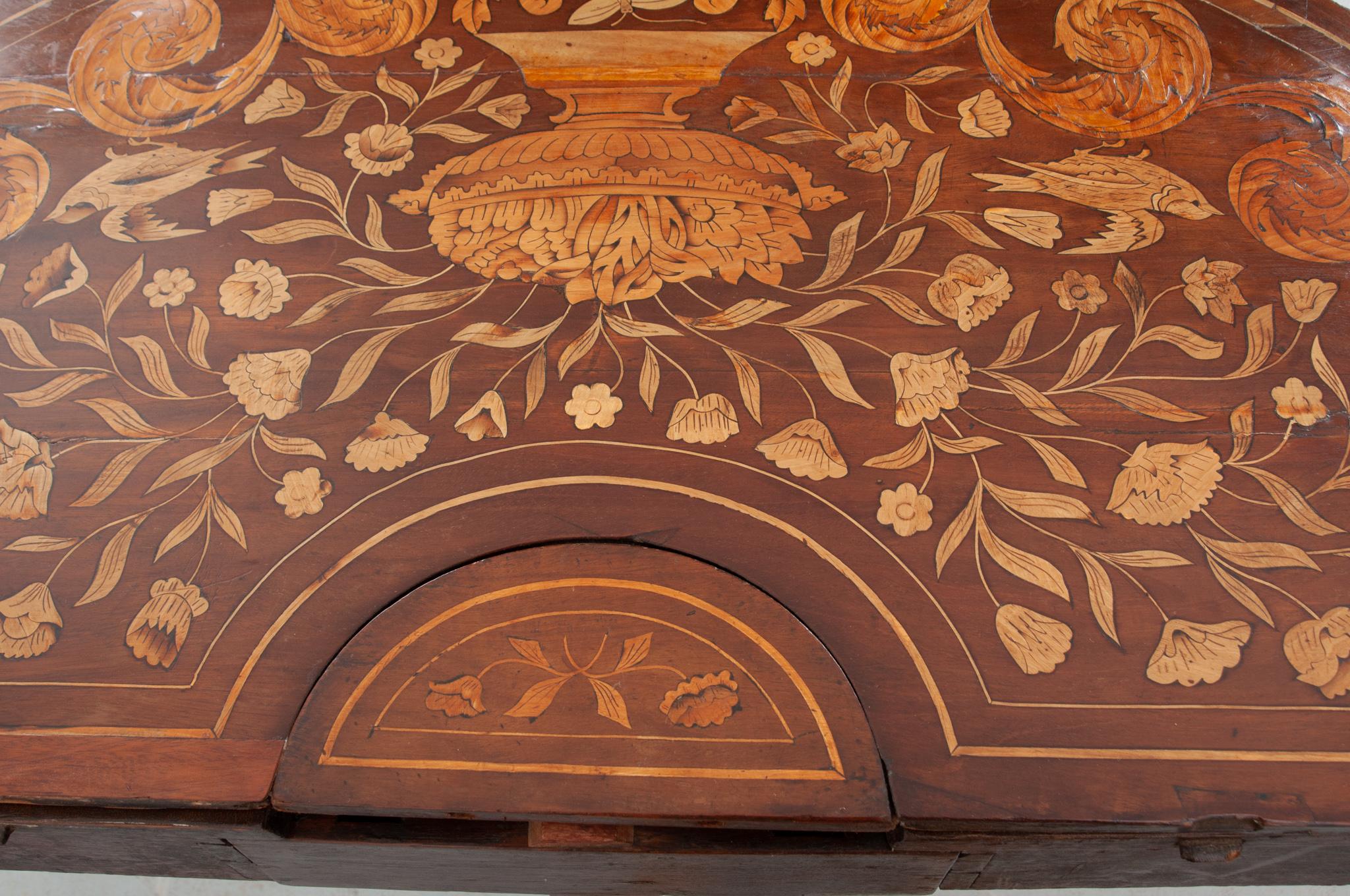 Late 18th Century Dutch Marquetry Game Table For Sale 5
