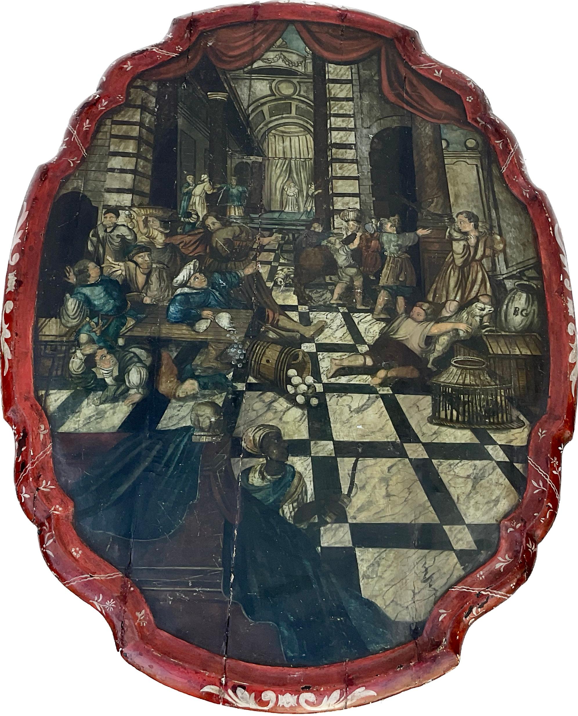 Late 18th Century Dutch Painted Tilt Top Table 3