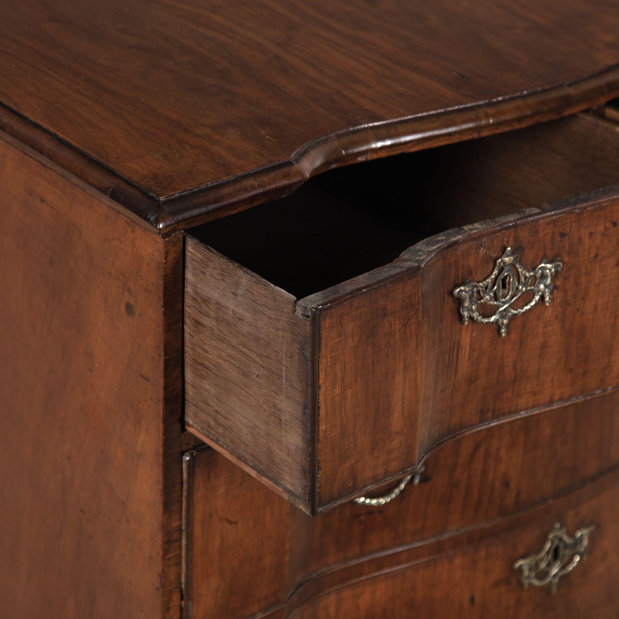 Late 18th Century Dutch Walnut Chest In Good Condition For Sale In Gloucestershire, GB