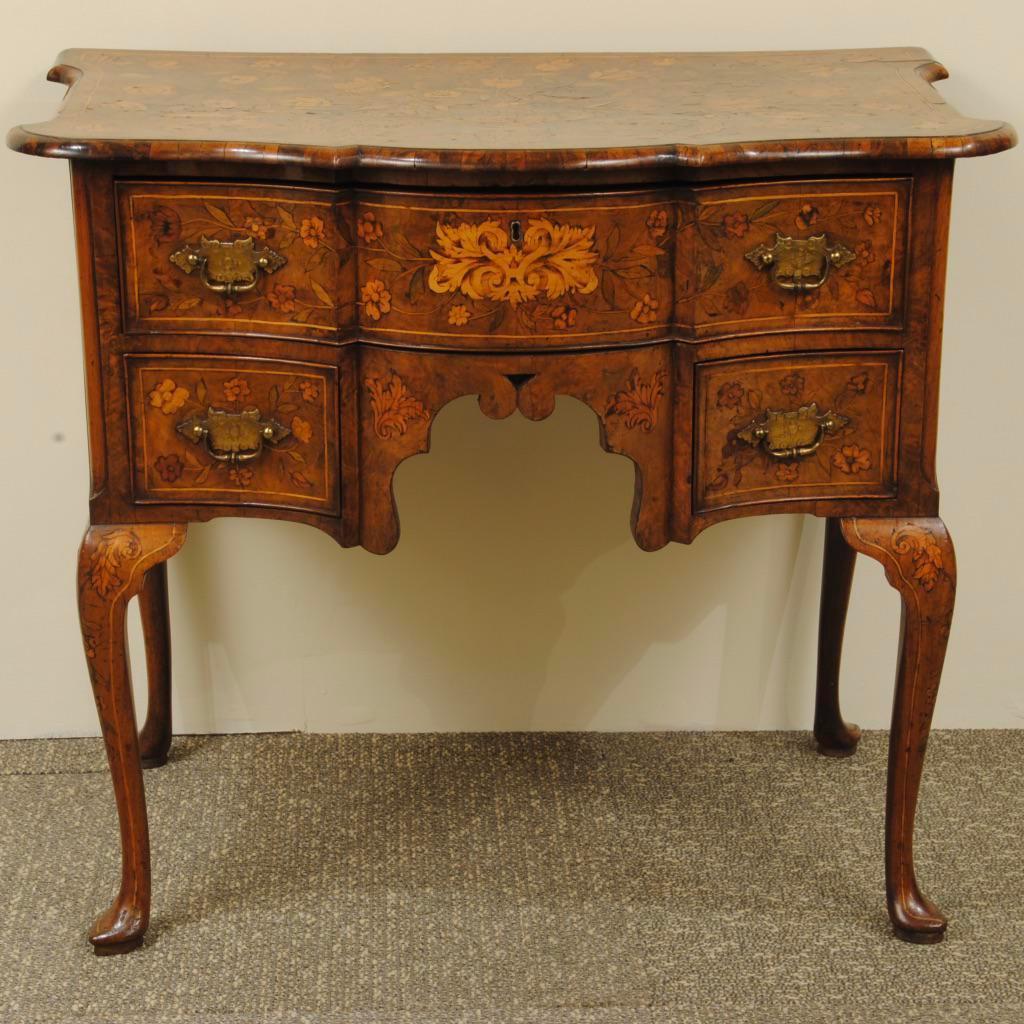 Late 18th Century Dutch Walnut Marquetry Lowboy 3