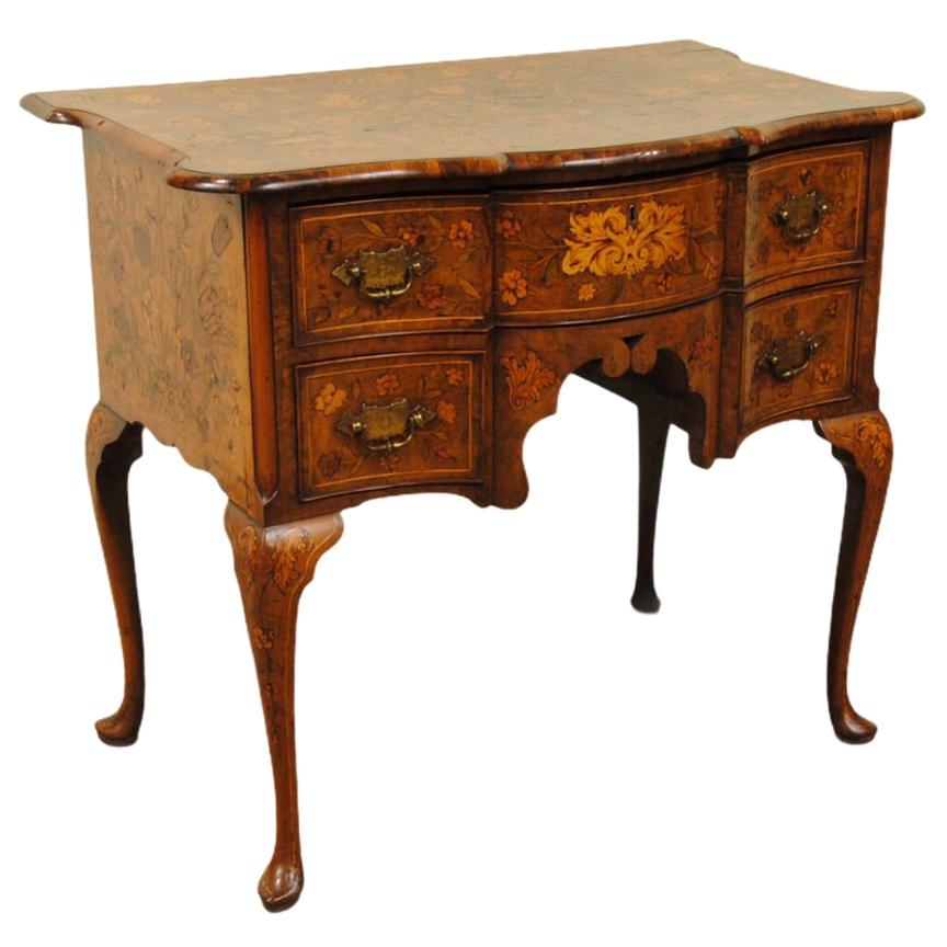 Late 18th Century Dutch Walnut Marquetry Lowboy