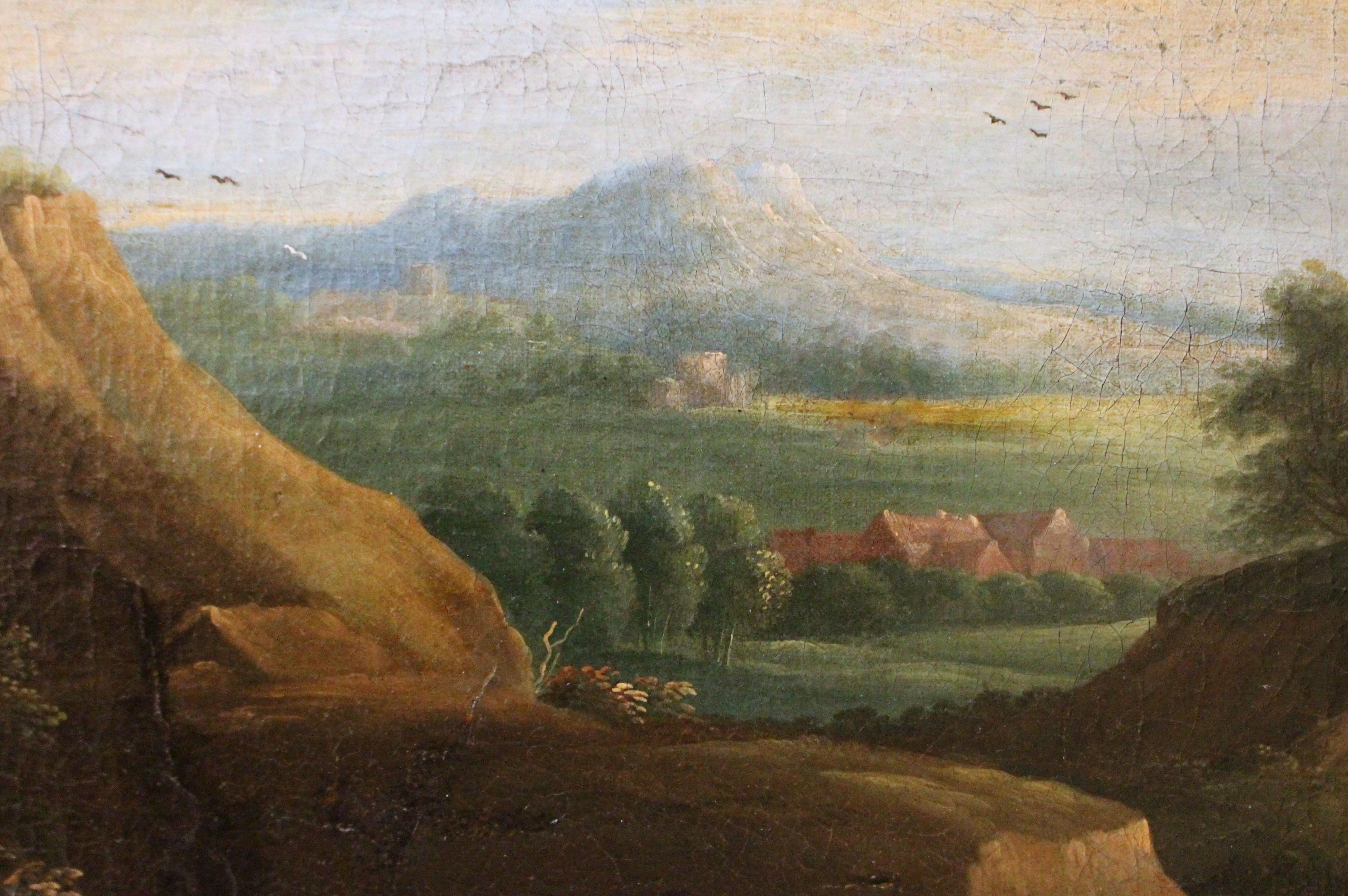 European Late 18th Century-Early 19th Century Continental Landscape Painting For Sale