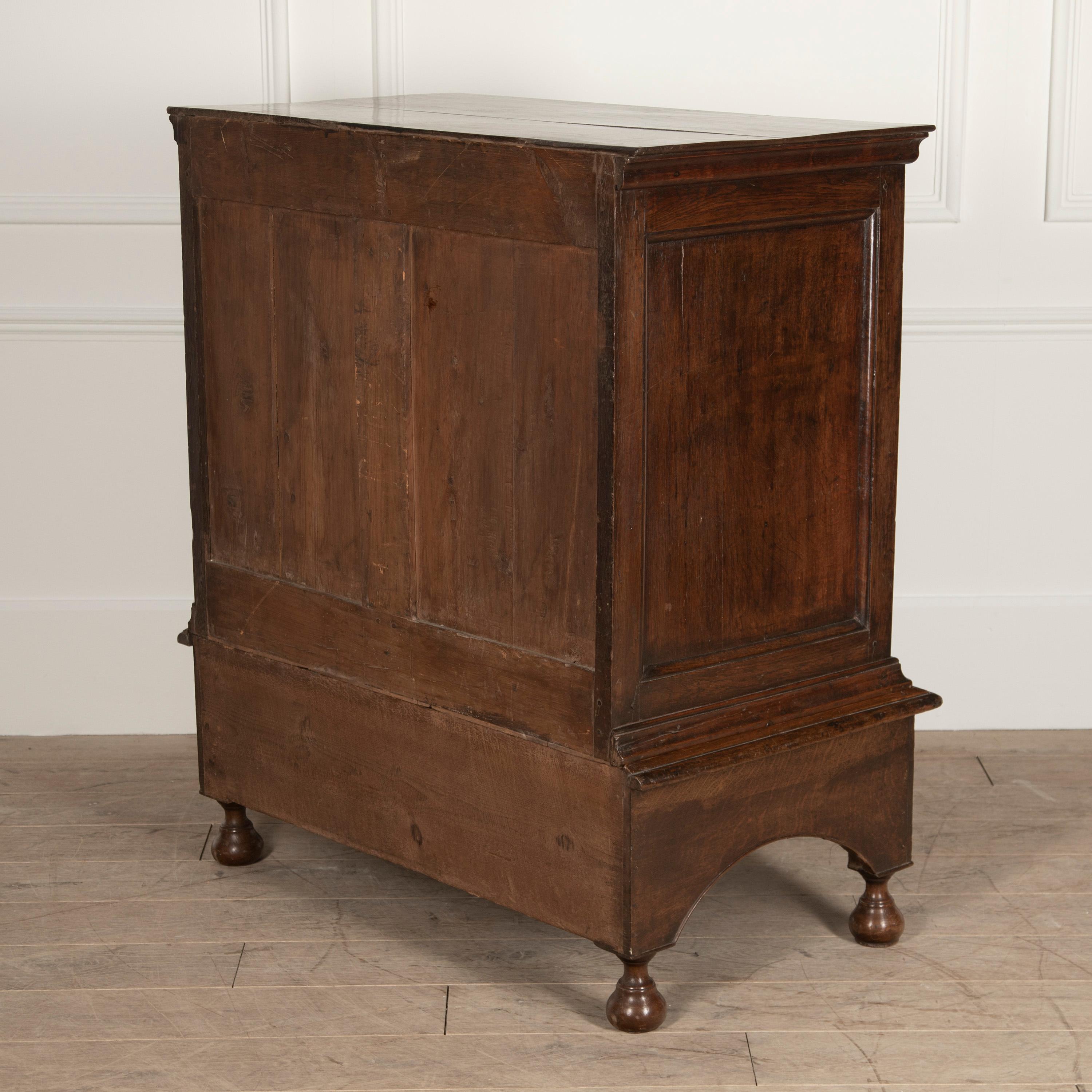 Late 18th Century English chest on stand. 

This fantastic country house piece was originally from a home in North Yorkshire. This chest-on stand offers plentiful storage. The top section offers five drawers which consist of two short and three