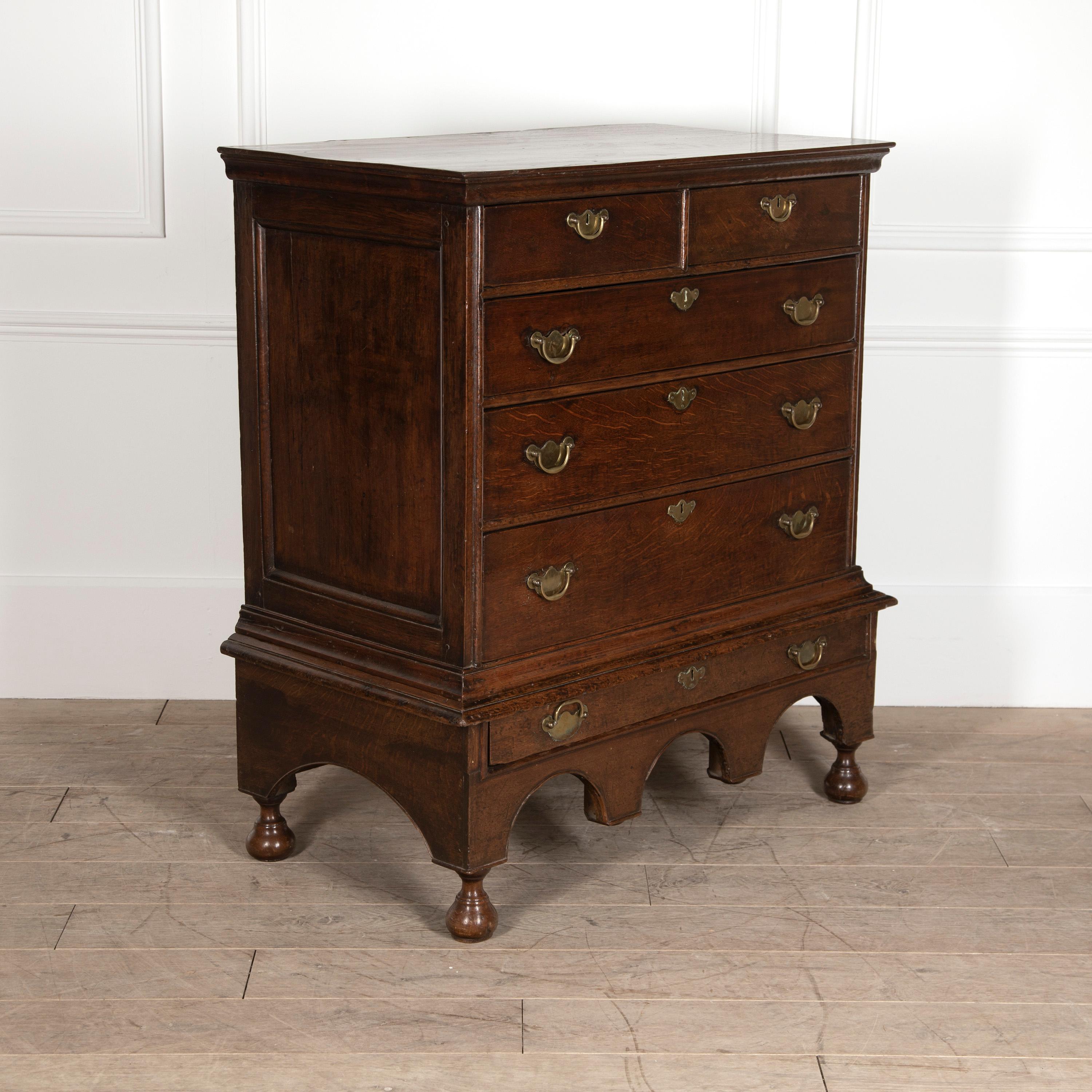 Late 18th Century English Chest on Stand For Sale 3