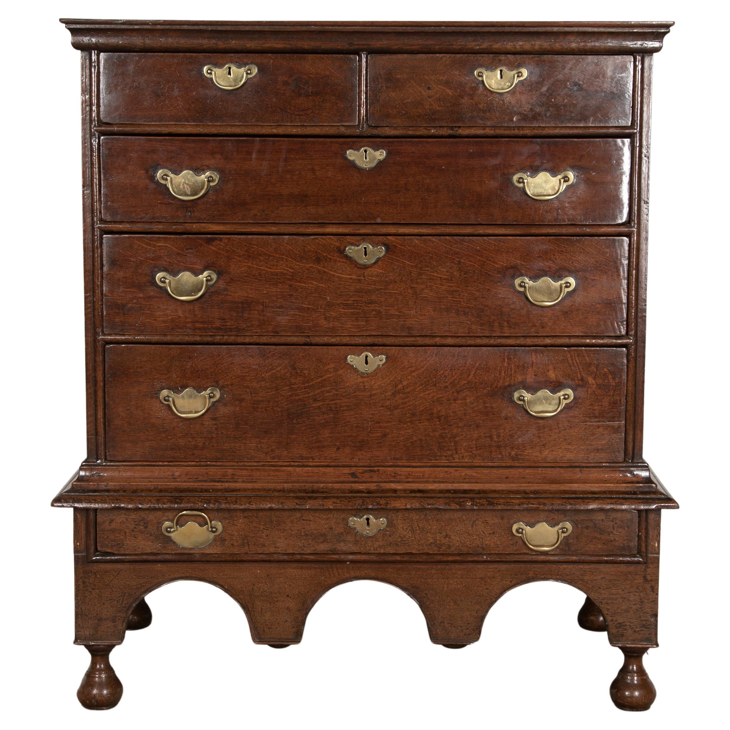 Late 18th Century English Chest on Stand For Sale