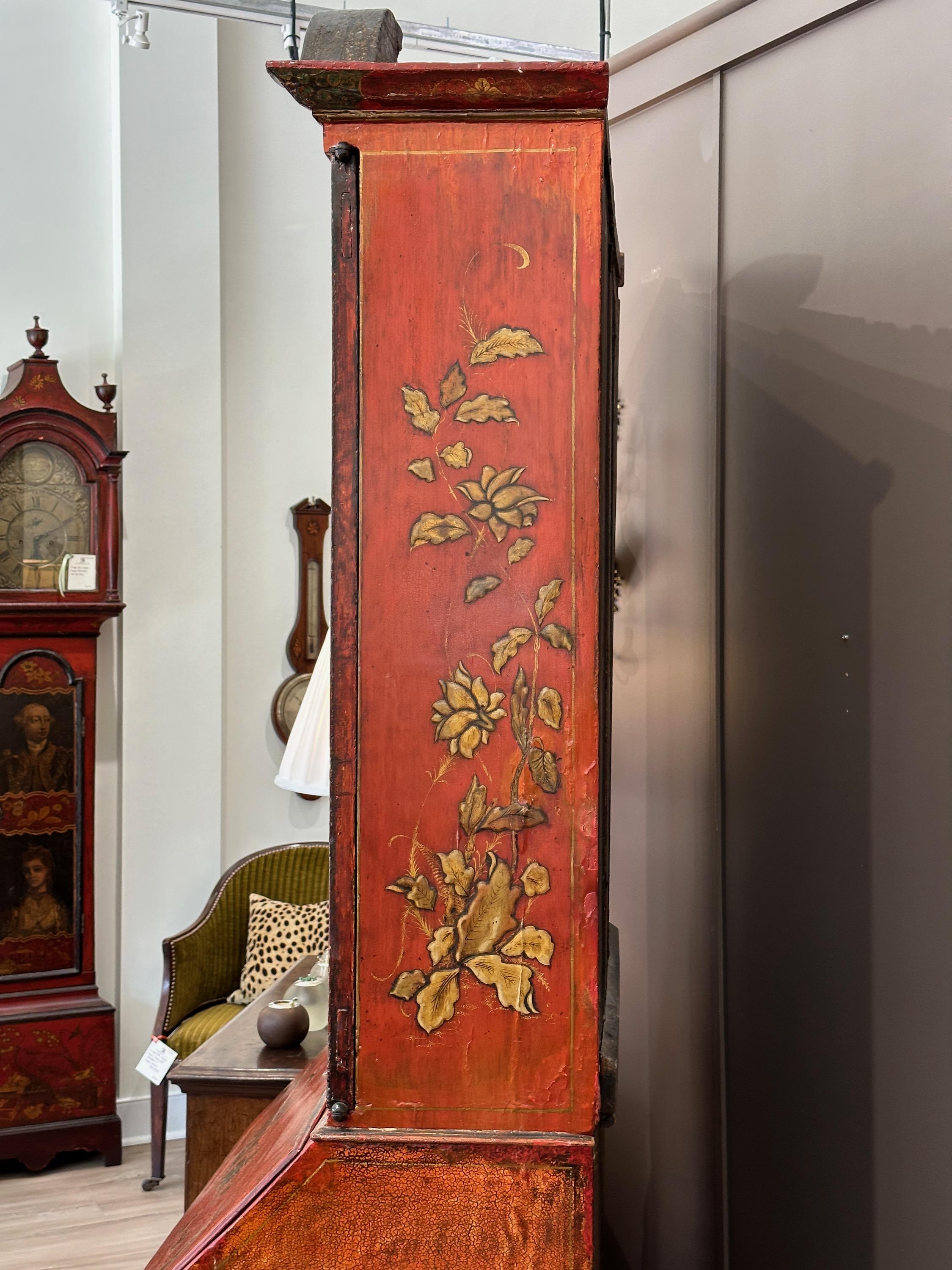 Late 18th Century English Chinoiserie Decorated Secretary Desk 11