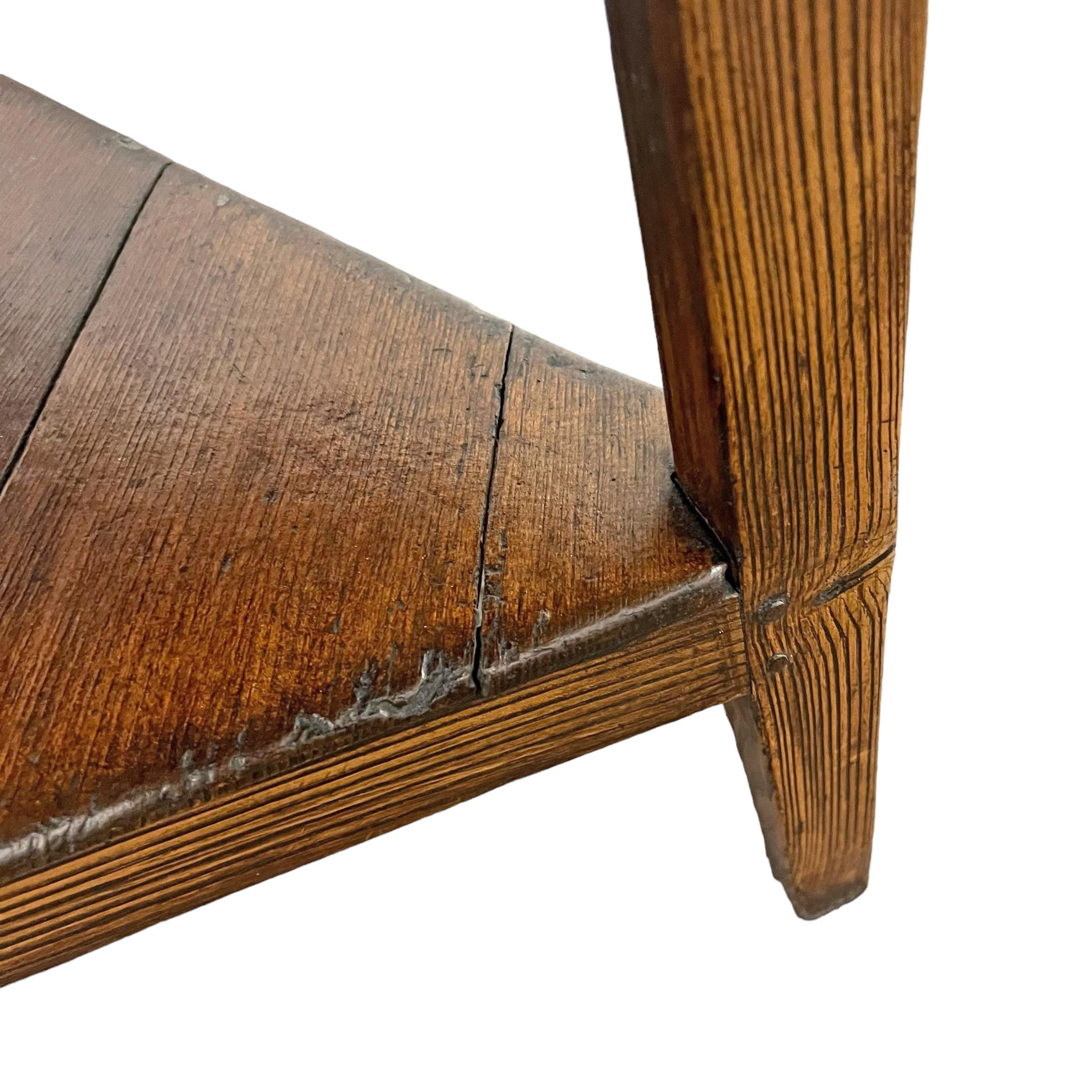 Late 18th Century English Cricket Table with Shelf 5