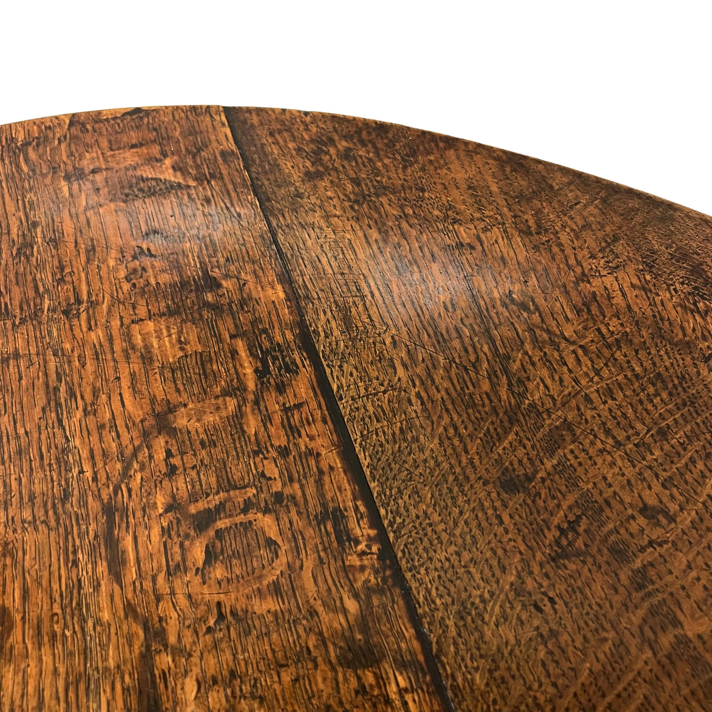 Late 18th Century English Cricket Table with Shelf 3