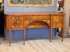 Late 18th Century English George III Inlaid Mahogany Sideboard