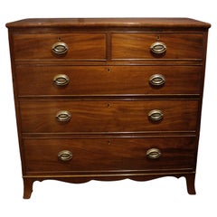 Late 18th Century English George III Straight Front Chest of Drawers