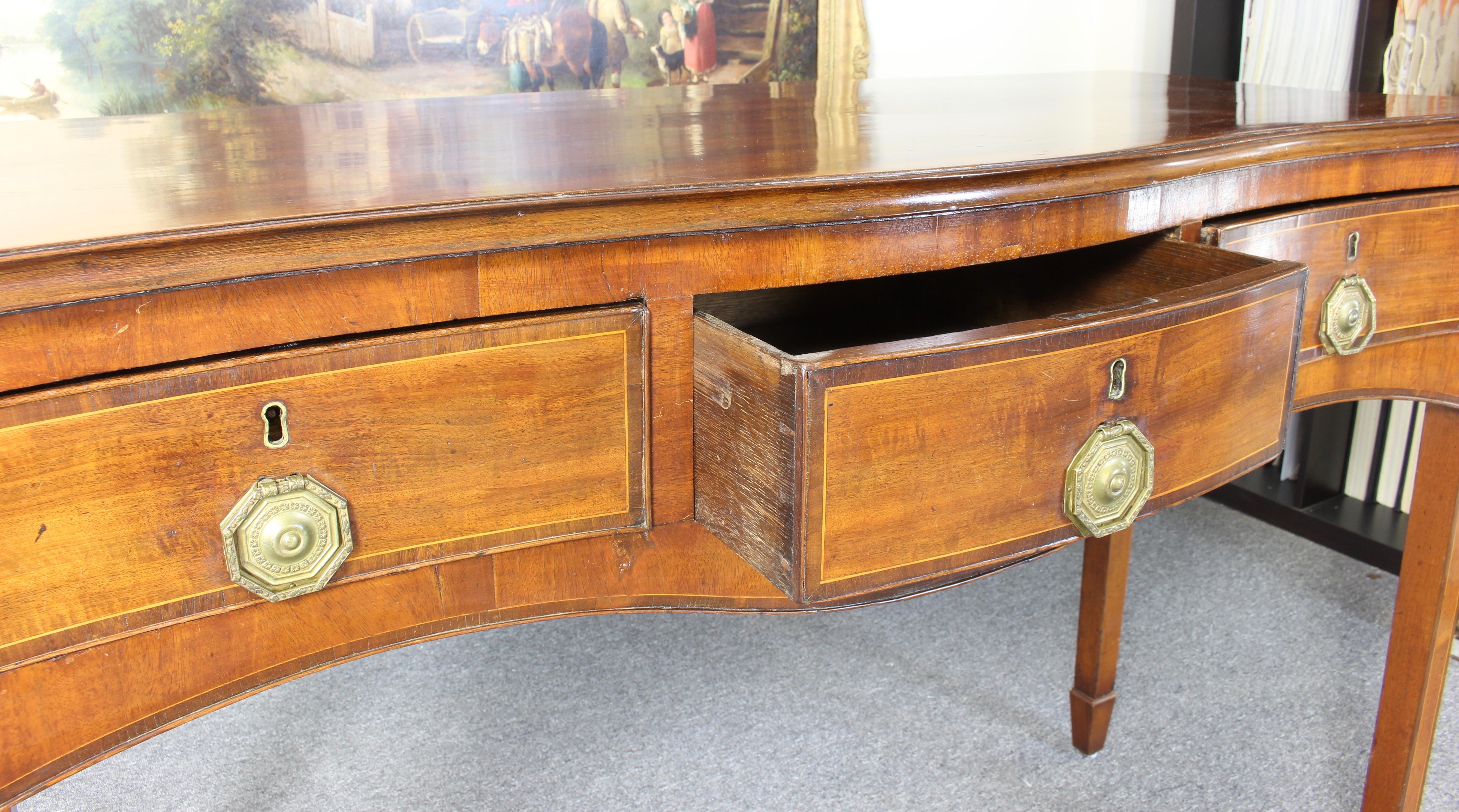 Late 18th Century English Mahogany Console Table 5