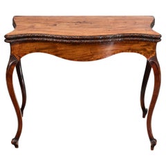Late 18th Century English Mahogany Fold-Over Tea Table