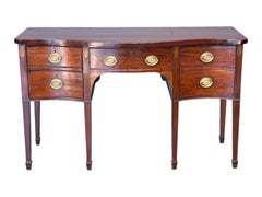 Late 18th Century English Mahogany Serpentine-Front Sideboard