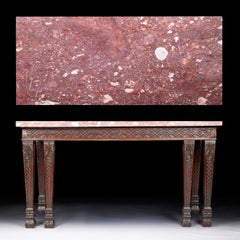 Late 18th Century English Marble Top Console / Side Table
