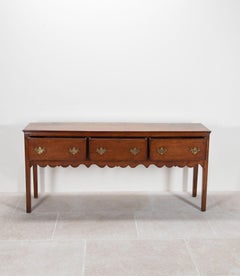 Late 18th Century English Oak Side Table