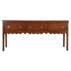 Antique Late 18th Century English Oak Side Table