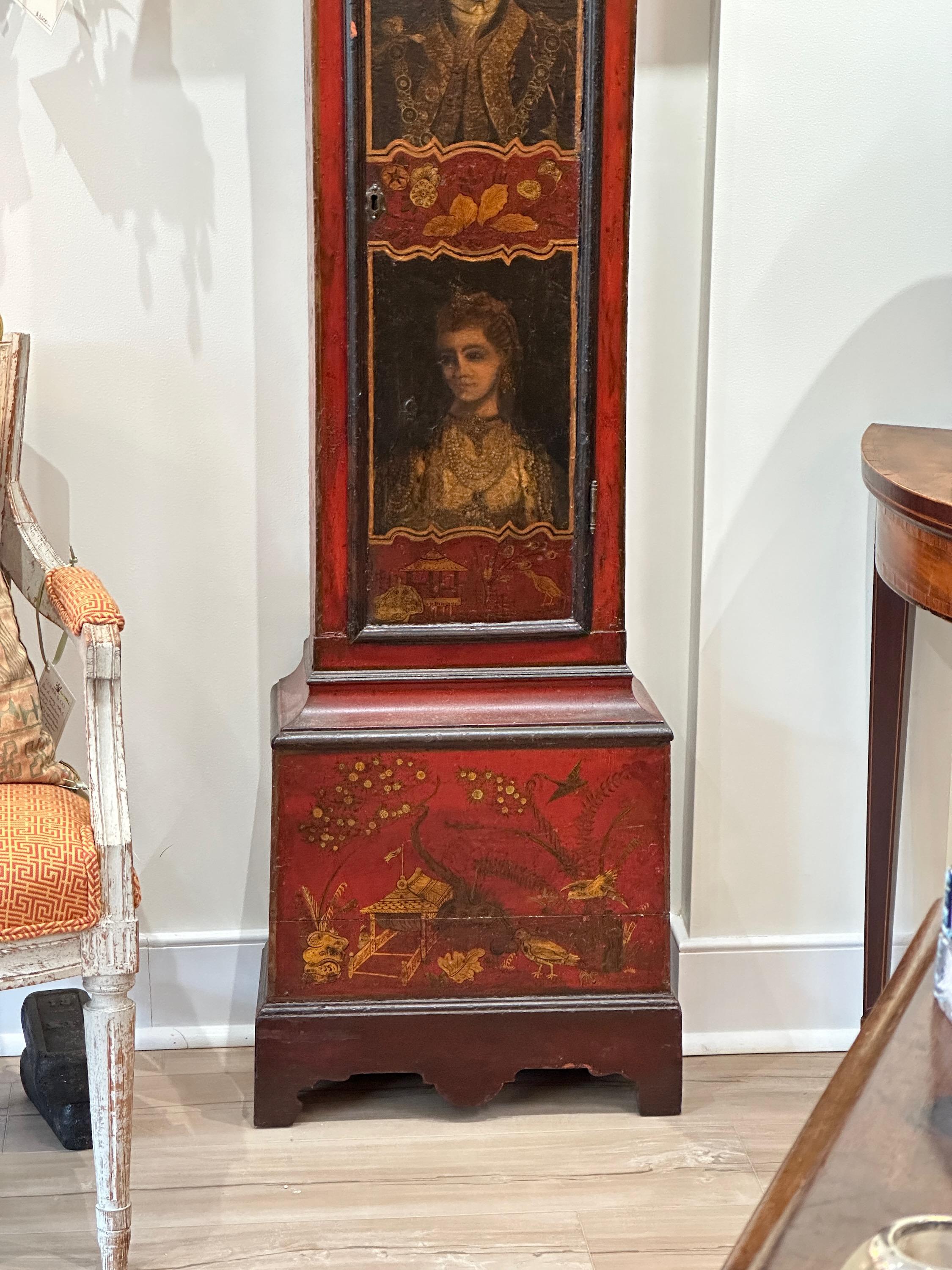 Late 18th Century English Scarlet Chinoiserie 