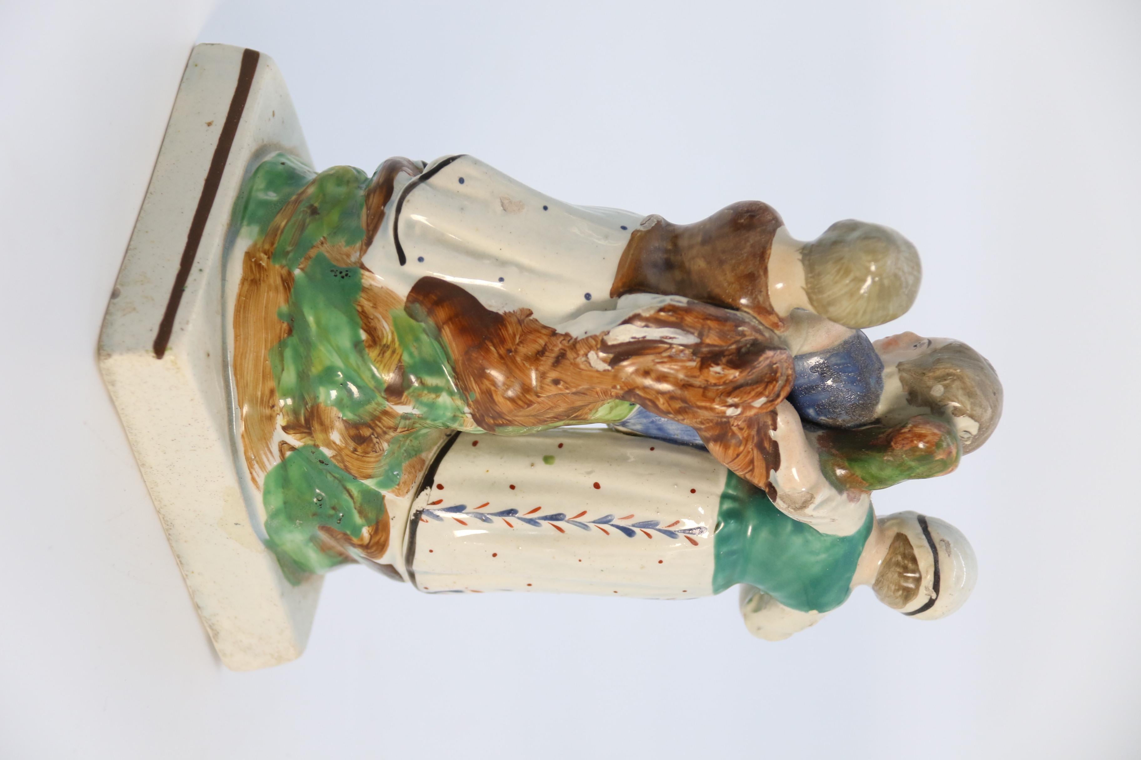 Late 18th Century English Staffordshire Figure Group 