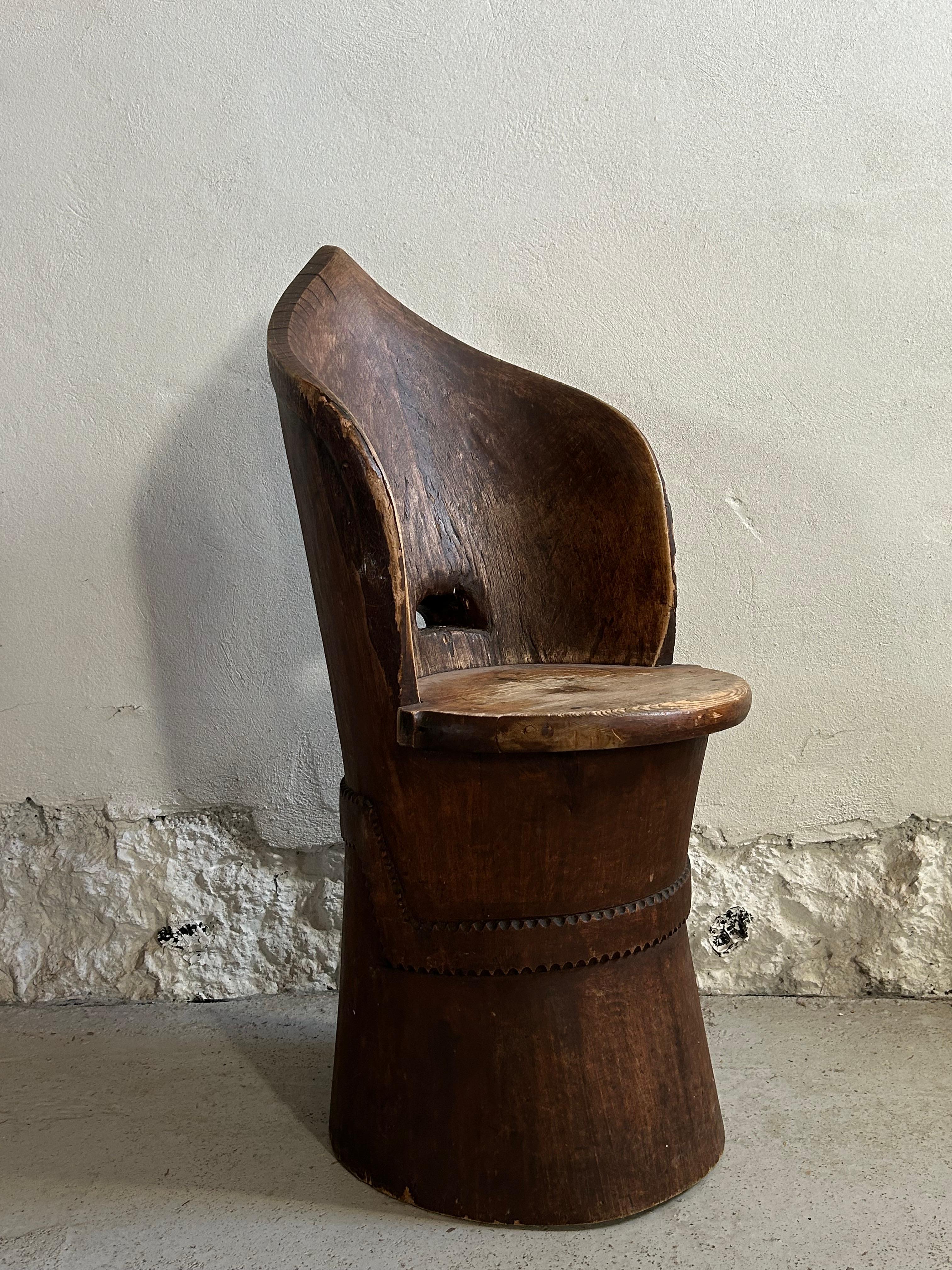 Late 18th Century Folk Art Chair, Norway 1790’s For Sale 4