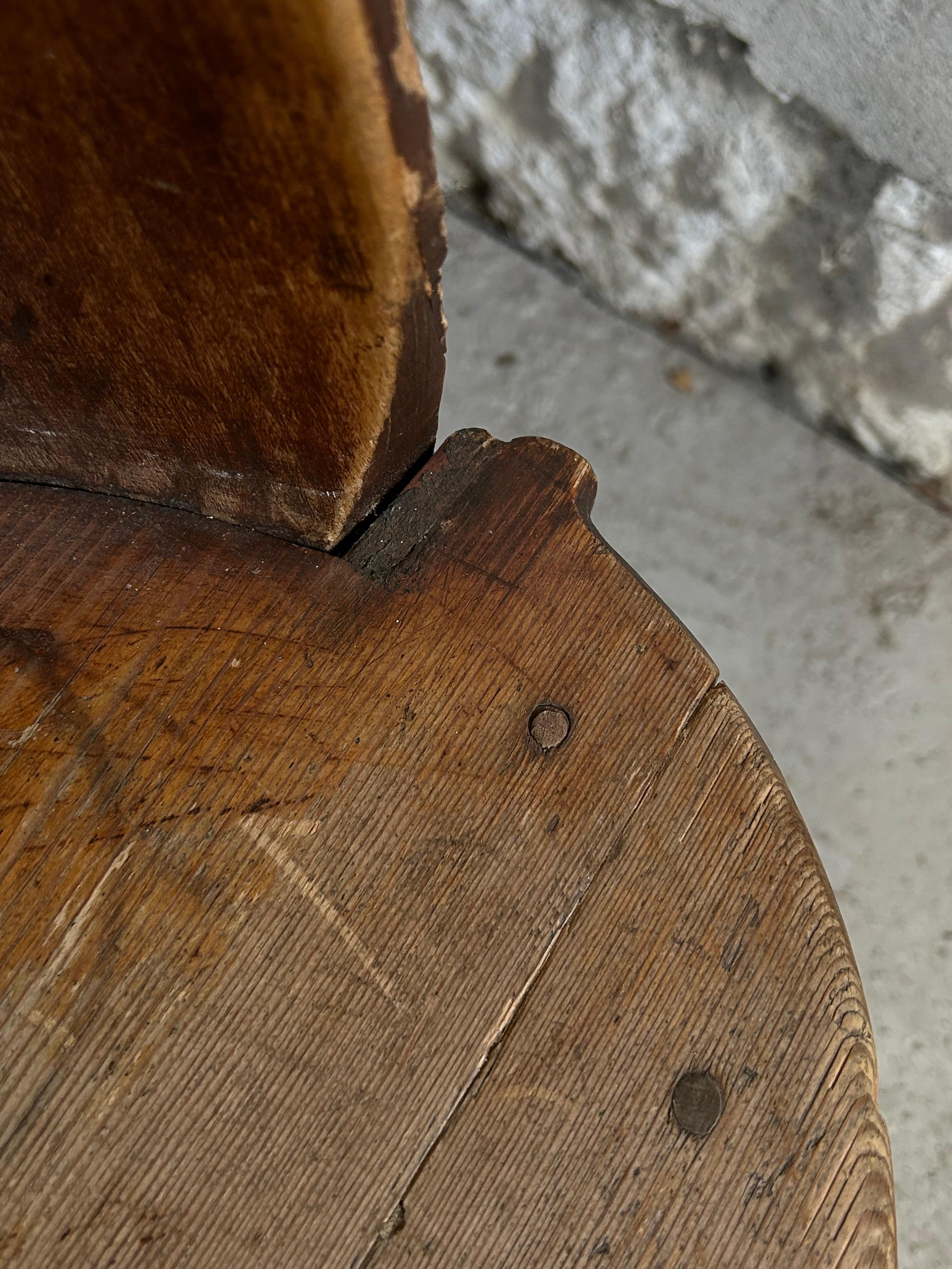 Norwegian Late 18th Century Folk Art Chair, Norway 1790’s For Sale