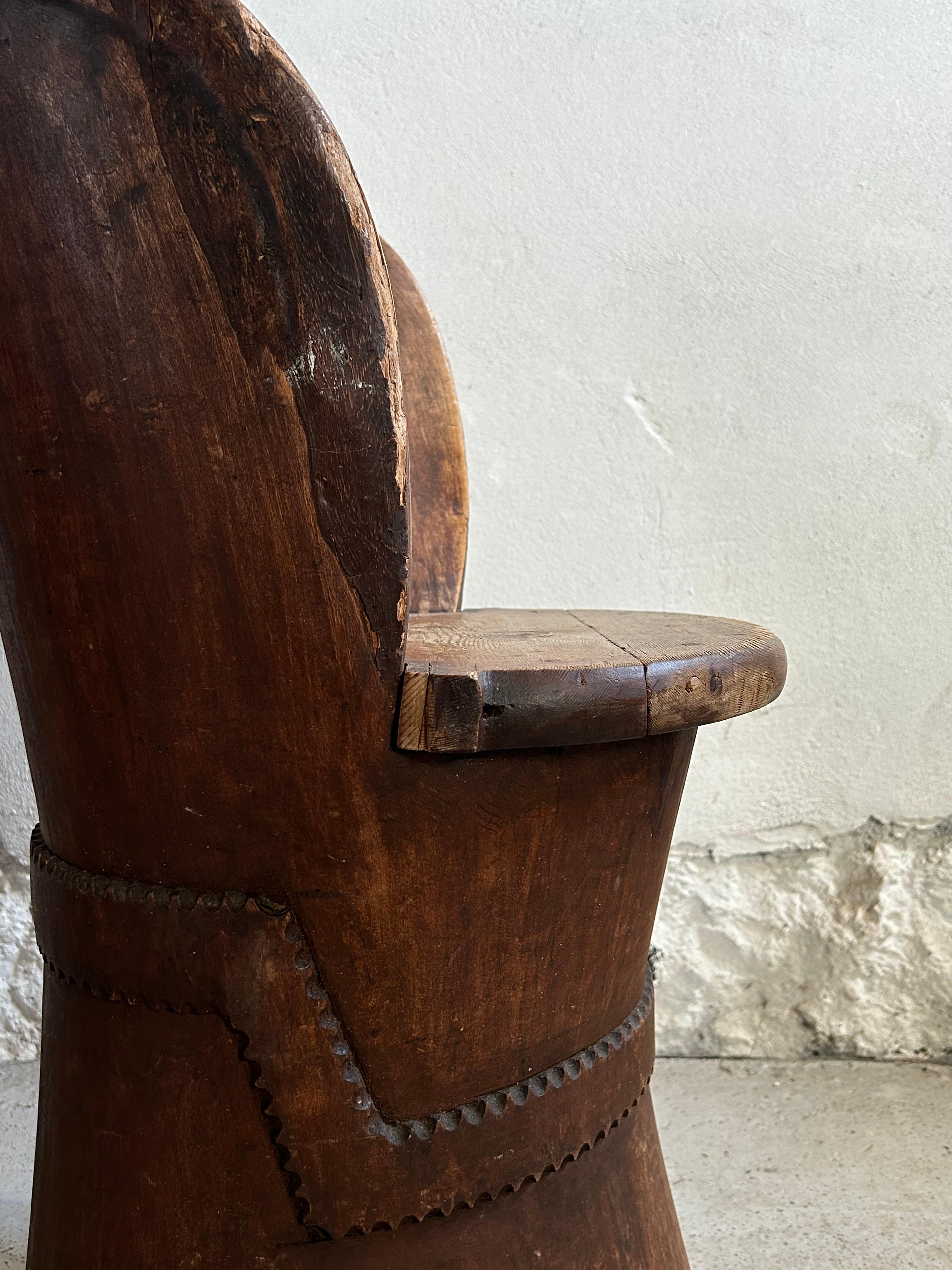 Late 18th Century Folk Art Chair, Norway 1790’s For Sale 1