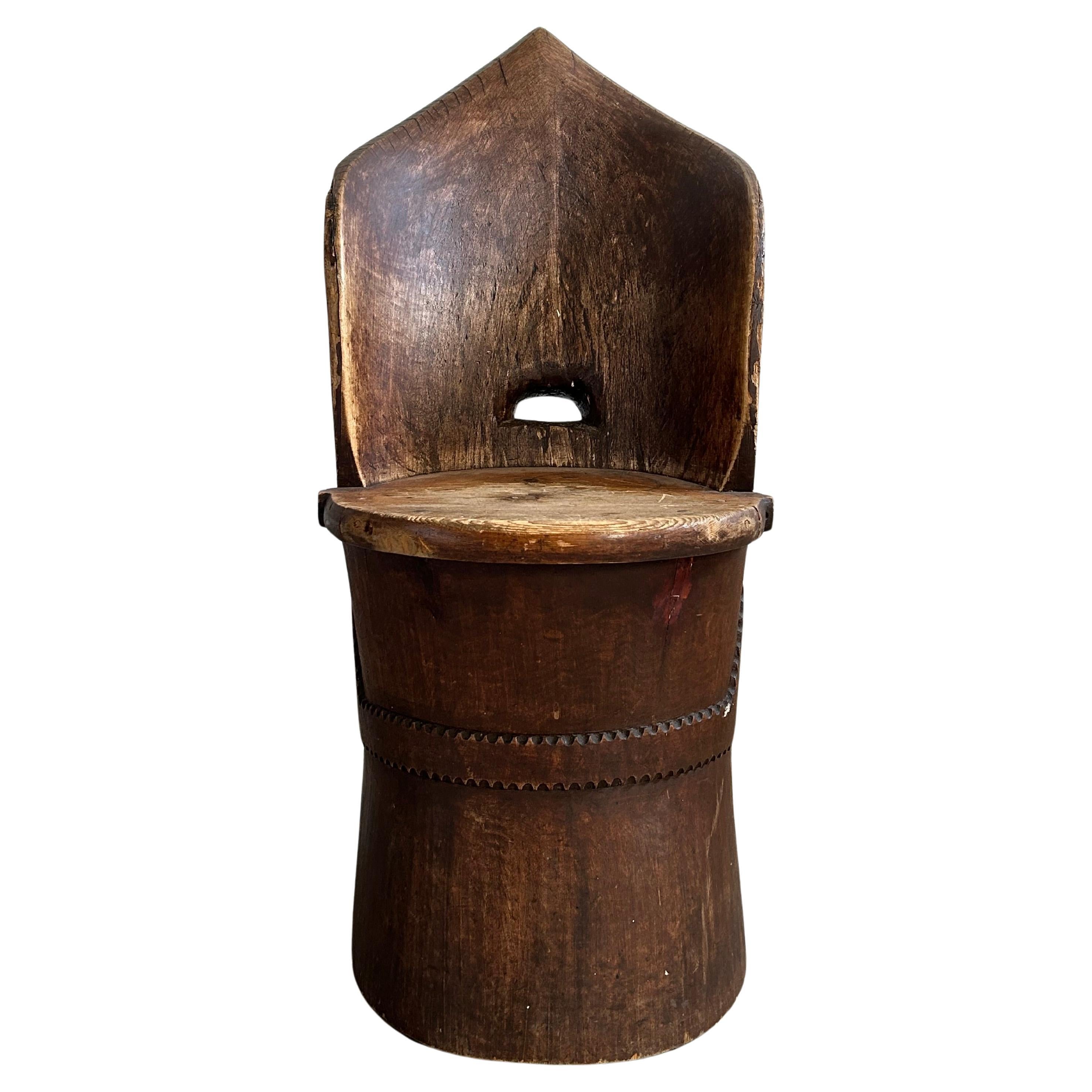 Late 18th Century Folk Art Chair, Norway 1790’s