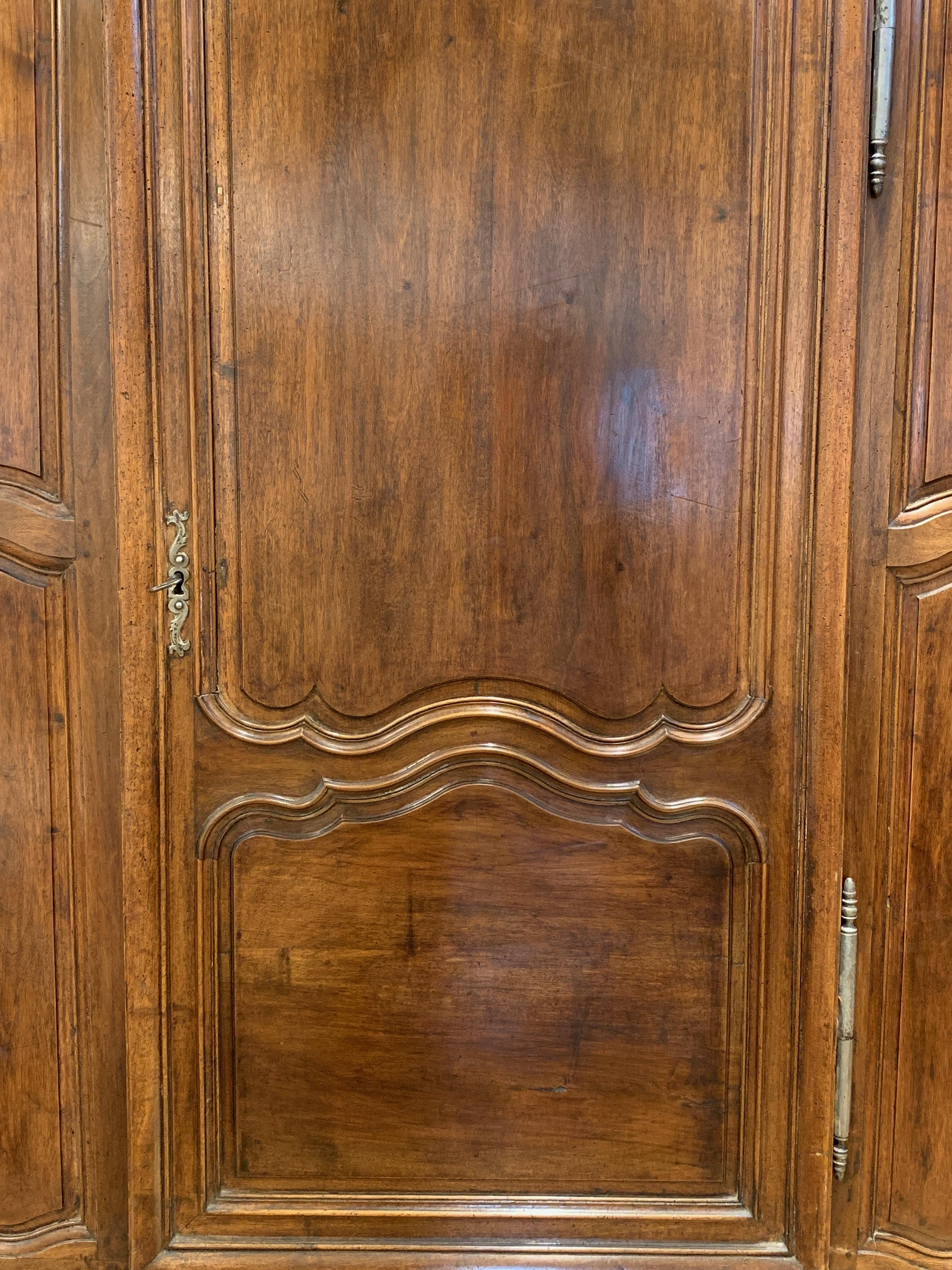 Hand-Carved Late 18th Century French Armoire
