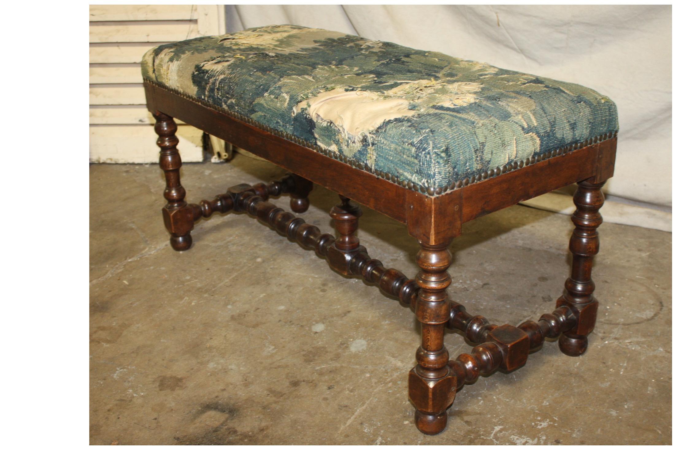 Louis XIII Late 18th Century French Bench For Sale