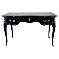 Late 18th Century French Black Lacquer Desk