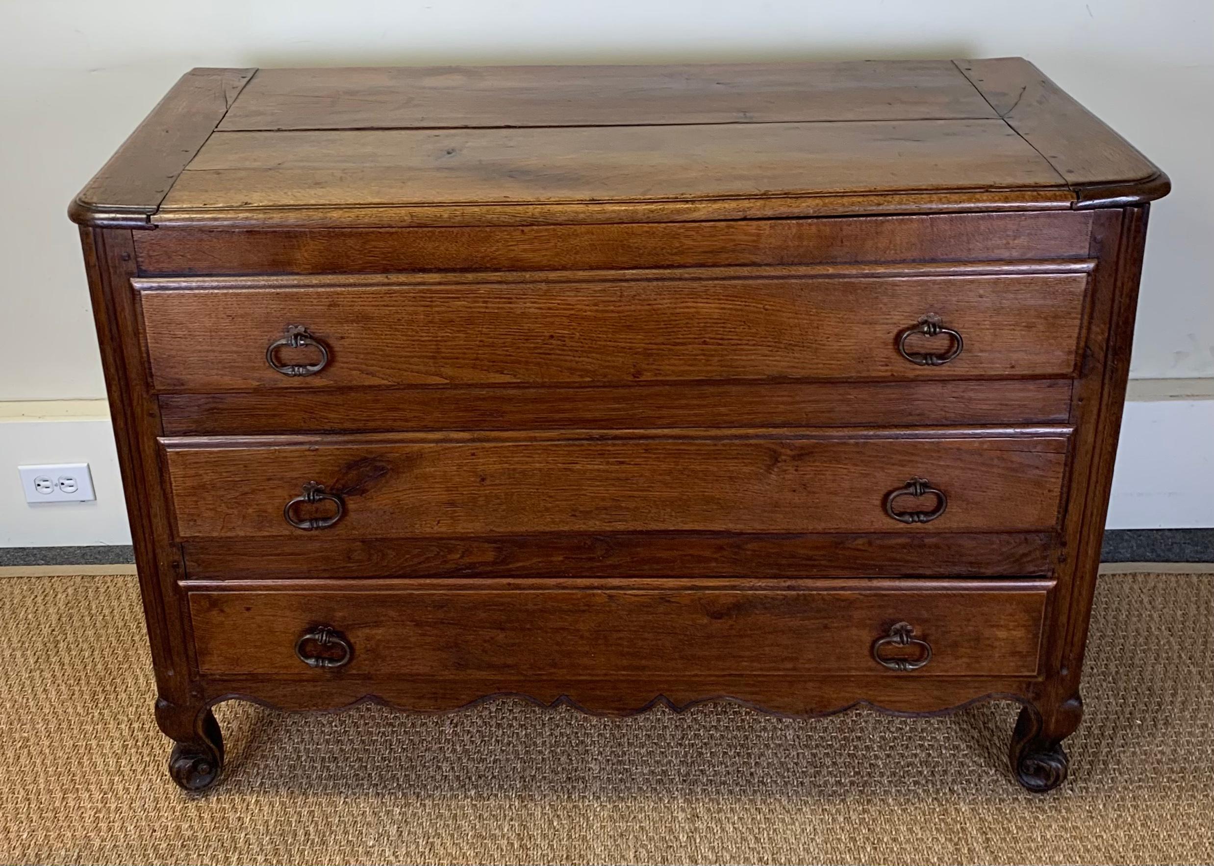 French Provincial Late 18th Century French Blanket Chest