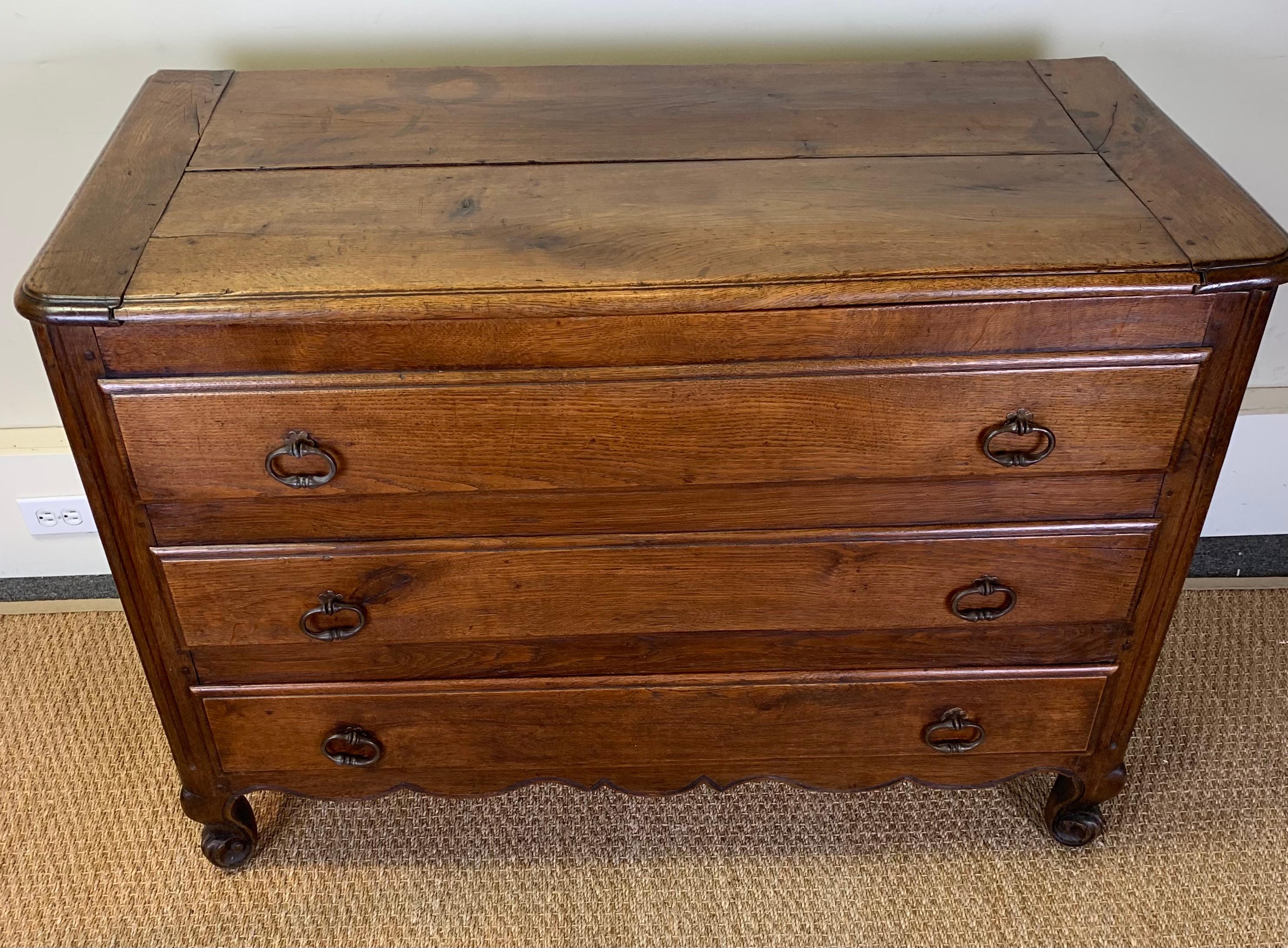 Oak Late 18th Century French Blanket Chest