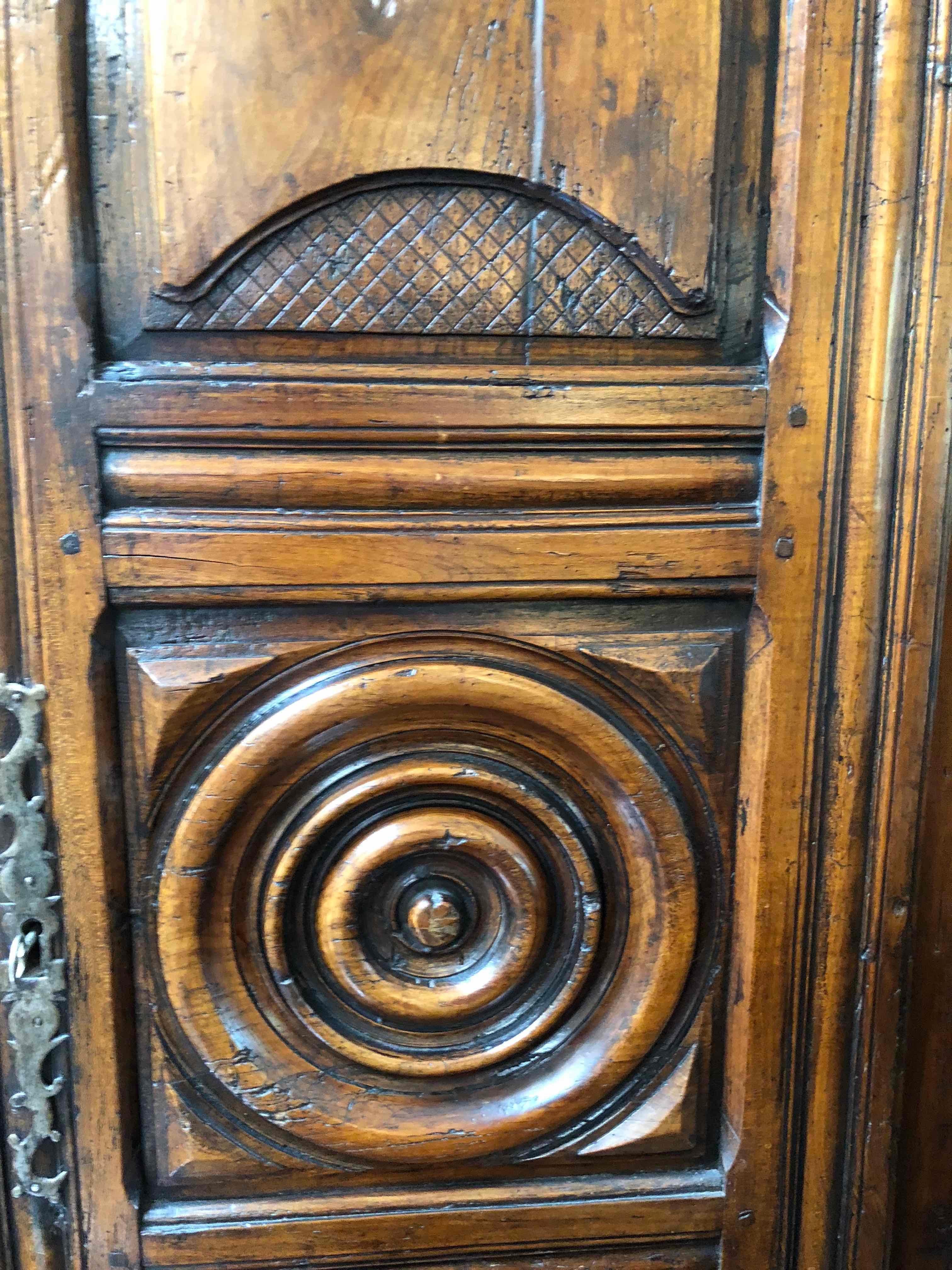 Late 18th Century French Carved Cherrywood Armoire 7