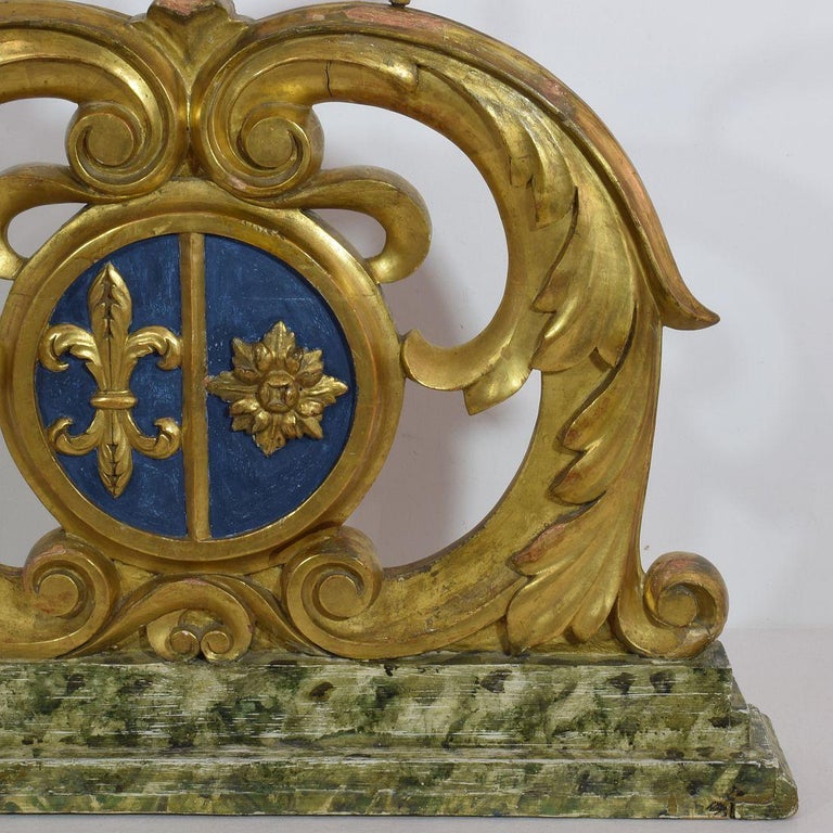 Late 18th Century French Carved Giltwood Baroque Candleholder 5