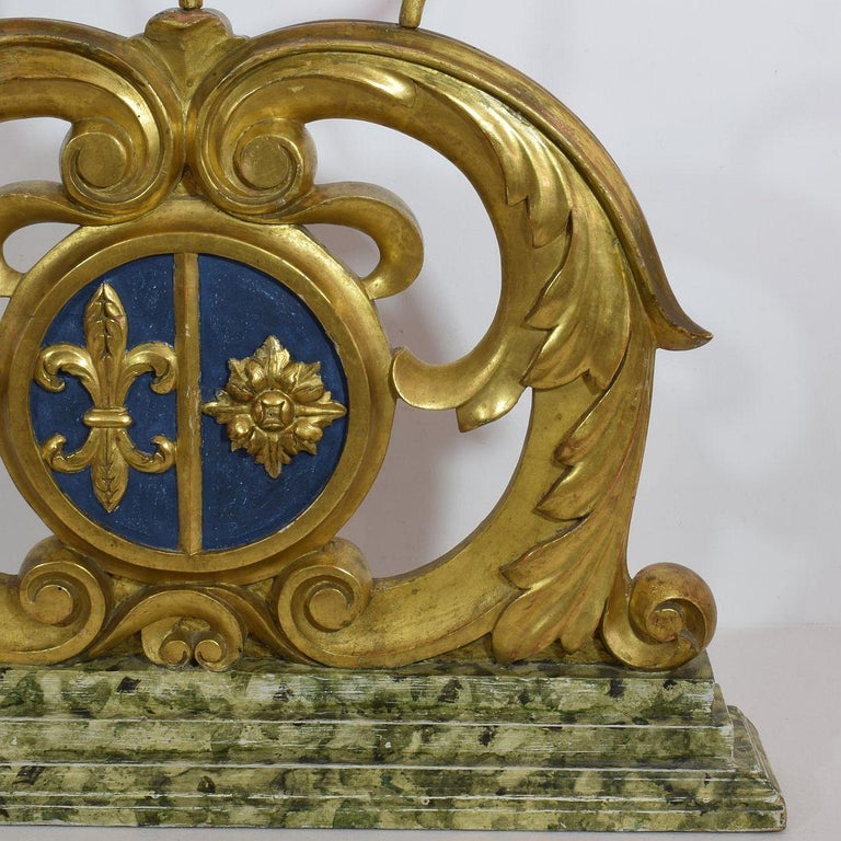 Late 18th Century French Carved Giltwood Baroque Candleholder 2