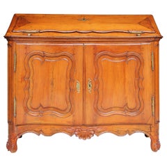 Secretaire de madera de cerezo francés de finales del siglo XVIII